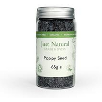 Just Natural Herbs Organic Poppy Seed (Glass Jar) 65g