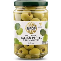 Biona Biona Pitted Green Olives in Brine Organic 280g