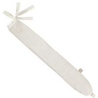 YUYU Bottle Long Hot Water Bottle Cotton Waffle White - Bottle and cover