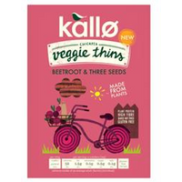 Kallo Kallo Beetroot Mixed Seeds Veggie Thins 100g