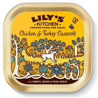 Lilys Kitchen Chicken & Turkey Casserole Tray 150g