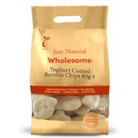 Just Natural Wholesome Yoghurt Coated Banana Chips 80g