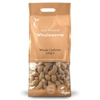 Just Natural Wholesome Whole Cashews 500g