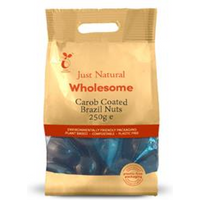 Just Natural Wholesome Carob Coated Brazil Nuts 250g