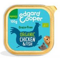 Edgard and Cooper Organic Chicken & Fish Carrot & Pea Tray for Puppies 100g