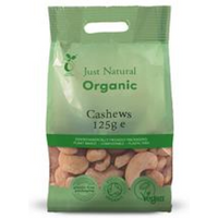 Just Natural Organic Organic Cashews Whole 125g