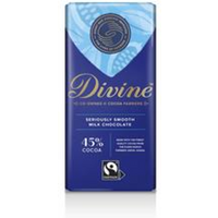 Divine Chocolate Fairtrade High Cocoa 45% Milk Chocolate Bar 90g