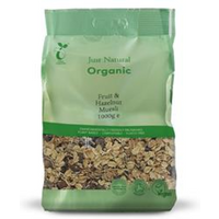 Just Natural Organic Organic Fruit & Hazelnut Muesli 1000g