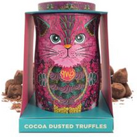 Monty Bojangles Persian Pink Choccy Scoffy Truffles LE Cat Tin 135g