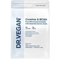 Dr Vegan Creatine (5g) & BCAA (3g) 30 servings Unflavoured Powder 240g