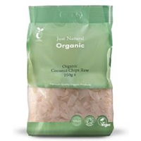 Just Natural Organic Organic Coconut Chips Raw 250g