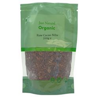 Just Natural Organic Organic Cacao Nibs Raw 200g
