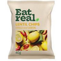 Eat Real Eat Real Lentil Chips Chilli & Lemon 40g