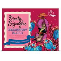 Monty Bojangles MB Cocoberry Blush Vegan cocoa dusted truffles Gift Cube 100g