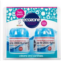 Ecozone Forever Flush 2000 Flushes - Twin Pack - Blue 180g
