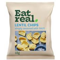 Eat Real Eat Real Lentil Chips Salted 18g