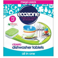 Ecozone Classic Dishwasher Tablets 72 tablets