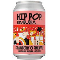 Hip Pop Hip Pop Kombucha Strawberry & Pineapple 330 ml (case of 12 cans)