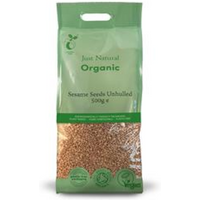 Just Natural Organic Organic Sesame Seeds Unhulled 500g