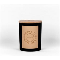 Isle of Skye Sandalwood & Patchouli Black Natural Candle 9.5cm x 8cm x 8cm