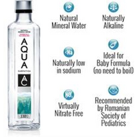 AQUA Carpatica Still Natural Mineral Water 330ml GLASS Sodium Free