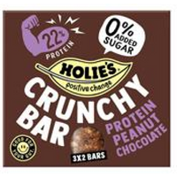 Holies Cruchy Bar Protein Peanut Chocolate 120g
