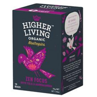 Higher Living Nootropics Zen Focus Tea - 15 bags