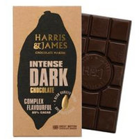 Harris and James Intense 85% Vegan Dark Chocolate Bar 86g