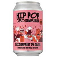 Hip Pop CBD Kombucha Passionfruit & Guava 330 ml (case of 12 cans)