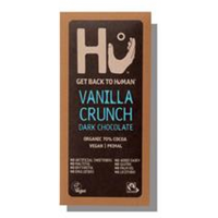 Hu Hu Vanilla Crunch Dark Chocolate Bar 60g