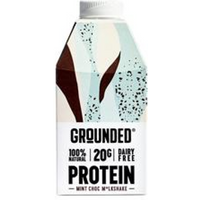 Grounded Mint Chocolate dairy free plant-based protein m*lkshakes 490ml.