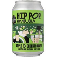 Hip Pop Hip Pop Kombucha Apple & Elderflower 330 ml (case of 12 cans)