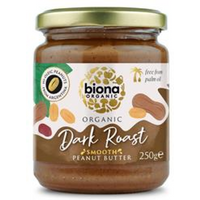 Biona Biona Hi Oleic Dark Roast Peanut Butter Organic Smooth 250g