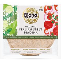 Biona Biona Organic Italian Spelt Piadina Flatbread 225g
