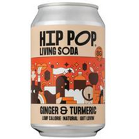 Hip Pop Hip Pop Living Soda Ginger & Turmeric 330 ml (case of 12 cans)