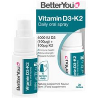 BetterYou BetterYou Vitamin D3 4000iu + K2 Max Strength Oral Spray
