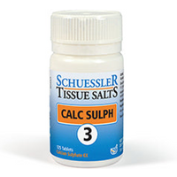 Schuessler No 3 Calc Sulph Tissue Salts 125 Tabs
