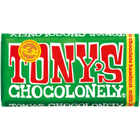 Tonys Chocolonely Milk Chocolate Hazelnut Chocolate Bar 180g