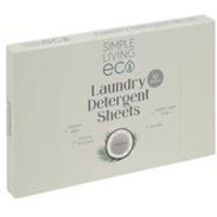 Simple Living Eco Eco laundry sheets Coconut scent. Plant-based UK made.