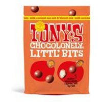 Tonys Chocolonely Tony's Chocolonely Littl' Bits Milk Cara Sea Salt & Biscuit 100g