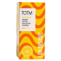 TOTM TOTM Organic Tampons - App Regular 16 Per Box Case of 10