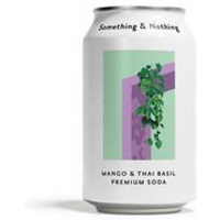 Something & Nothing Mango & Thai Basil Premium Soda 330ml