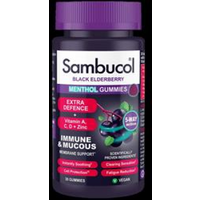 Sambucol Sambucol Black Elderberry Extra Defence Menthol Gummies