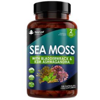New Leaf Products Sea Moss + Bladderwrack & KSM Ashwagandha 120 Vegan Capsules