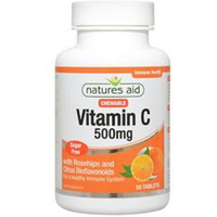 Natures Aid Vitamin C 500mg Sugar Free Chewable (with Rosehips & Citrus B