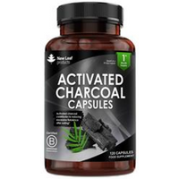 New Leaf Products Activated Charcoal Capsules - 1040mg Per Serving 120 Capsules