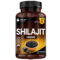 New Leaf Products Shilajit 1400mg 60% Fulvic Acid Recyclable Bottle
