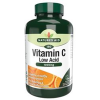 Natures Aid Vitamin C - 1000mg Low Acid 180 Tablets