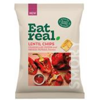 Eat Real Eat Real Lentil Chips Chargrilled Red Pepper 95g