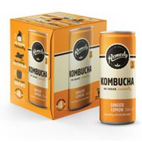Remedy Kombucha Remedy Kombucha Ginger Lemon Multi pack 4x330ml